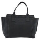 Chloe Alison Tote Bag Leather Black Gold Auth YKZ026-2