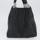 Chloe Alison Tote Bag Leather Black Gold Auth YKZ026-4