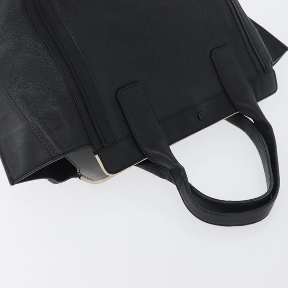 Chloe Alison Tote Bag Leather Black Gold Auth YKZ026