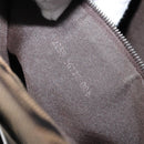 FENDI Zucca Canvas Mamma Baguette Shoulder Bag Black Brown Auth YKZ028A-12