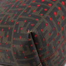 FENDI Zucca Canvas Tote Bag Black Brown Auth YKZ029A-13