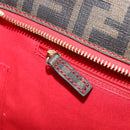 FENDI Zucca Canvas Tote Bag Black Brown Auth YKZ029A-19