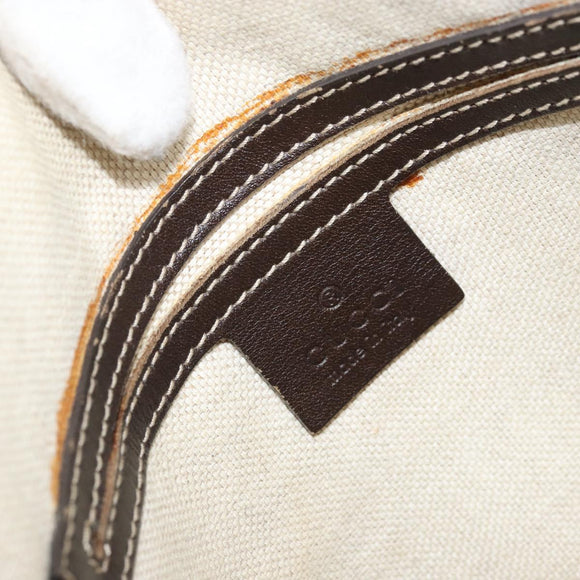 GUCCI GG Supreme Shoulder Bag PVC Beige Gold 223666 Auth YKZ033