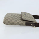 GUCCI GG Supreme Shoulder Bag PVC Beige Gold 223666 Auth YKZ033-3