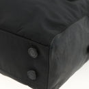 PRADA Hand Bag Nylon Black Silver Auth YKZ034-16