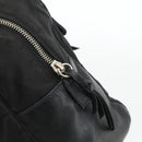 PRADA Hand Bag Nylon Black Silver Auth YKZ034-10