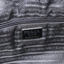 PRADA Hand Bag Nylon Black Silver Auth YKZ034-18