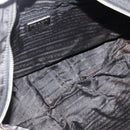 PRADA Hand Bag Nylon Black Silver Auth YKZ034-11