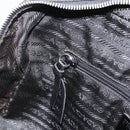 PRADA Hand Bag Nylon Black Silver Auth YKZ034-21