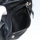 PRADA Hand Bag Nylon Black Silver Auth YKZ034-24