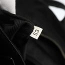 PRADA Hand Bag Nylon Black Silver Auth YKZ034-12
