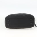PRADA Hand Bag Nylon Black Silver Auth YKZ034-5