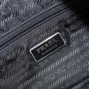 PRADA Tote Bag Nylon Black Silver Auth YKZ038-19