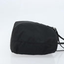 PRADA Tote Bag Nylon Black Silver Auth YKZ038-3
