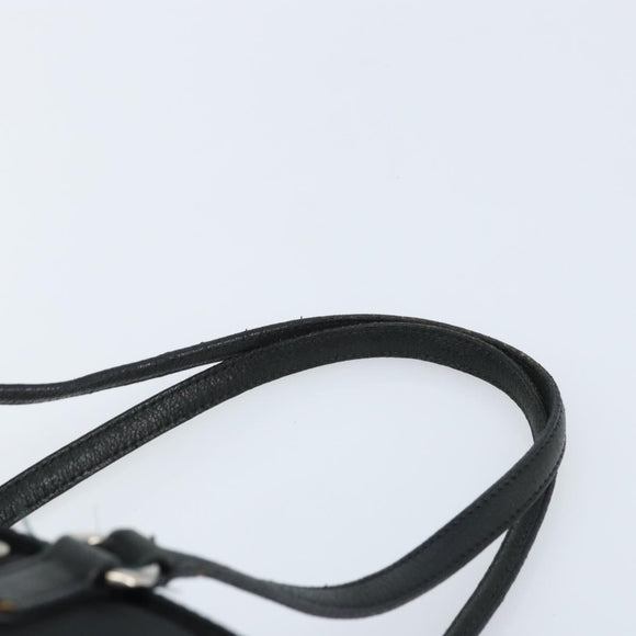 PRADA Tote Bag Nylon Black Silver Auth YKZ038