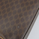 CELINE Macadam Canvas Hand Bag PVC Leather Brown Gold Auth YKZ043-9