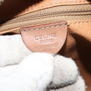 CELINE Macadam Canvas Hand Bag PVC Leather Brown Gold Auth YKZ043-12