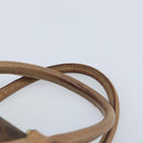 CELINE Macadam Canvas Hand Bag PVC Leather Brown Gold Auth YKZ043-8