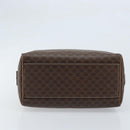CELINE Macadam Canvas Hand Bag PVC Leather Brown Gold Auth YKZ043-5