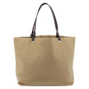 FENDI Tote Bag Cashmere Beige Silver Auth YKZ045-2