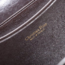 Christian Dior Trotter Canvas Shoulder Bag Brown Gold Auth YKZ048-11