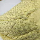 BOTTEGA VENETA INTRECCIATO Hand Bag Leather Yellow 125787 Auth YKZ050-16