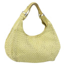 BOTTEGA VENETA INTRECCIATO Hand Bag Leather Yellow 125787 Auth YKZ050-1