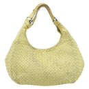 BOTTEGA VENETA INTRECCIATO Hand Bag Leather Yellow 125787 Auth YKZ050-13