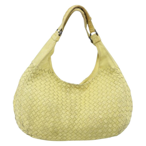 BOTTEGA VENETA INTRECCIATO Hand Bag Leather Yellow 125787 Auth YKZ050