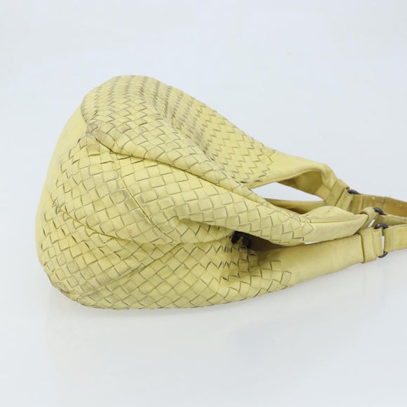 BOTTEGA VENETA INTRECCIATO Hand Bag Leather Yellow 125787 Auth YKZ050
