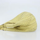 BOTTEGA VENETA INTRECCIATO Hand Bag Leather Yellow 125787 Auth YKZ050-4