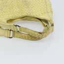 BOTTEGA VENETA INTRECCIATO Hand Bag Leather Yellow 125787 Auth YKZ050-7