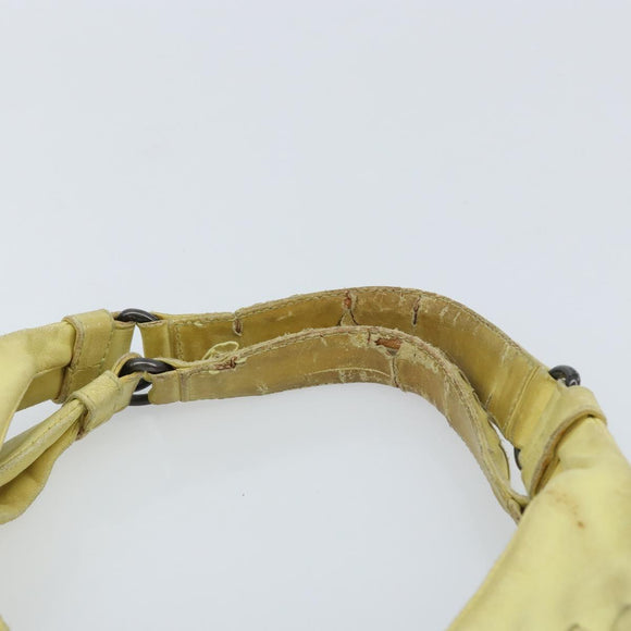 BOTTEGA VENETA INTRECCIATO Hand Bag Leather Yellow 125787 Auth YKZ050
