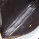 Christian Dior Trotter Canvas Shoulder Bag Beige Gold Auth YKZ051-12