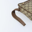 GUCCI GG Supreme Clutch Bag PVC Beige Gold Auth YKZ053-8