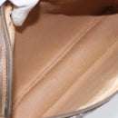 GUCCI GG Supreme Clutch Bag PVC Beige Gold Auth YKZ053-11