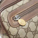 GUCCI GG Supreme Clutch Bag PVC Beige Gold Auth YKZ053-20