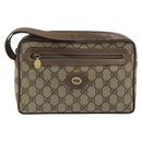 GUCCI GG Supreme Clutch Bag PVC Beige Gold Auth YKZ053-13
