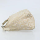 FENDI Zucchino Canvas Hand Pouch Bag Ivory Auth YKZ054-4