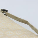 FENDI Zucchino Canvas Hand Pouch Bag Ivory Auth YKZ054-8
