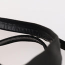 PRADA Boston Bag Nylon 2way Black Silver Auth YKZ057-10
