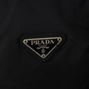 PRADA Boston Bag Nylon 2way Black Silver Auth YKZ057-17