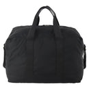 PRADA Boston Bag Nylon 2way Black Silver Auth YKZ057-3