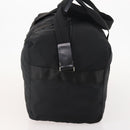 PRADA Boston Bag Nylon 2way Black Silver Auth YKZ057-4