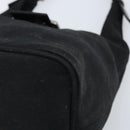 FENDI Hand Bag Nylon Black Silver Auth YKZ062-9