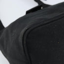 FENDI Hand Bag Nylon Black Silver Auth YKZ062-14