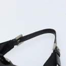 FENDI Hand Bag Nylon Black Silver Auth YKZ062-8