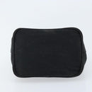 FENDI Hand Bag Nylon Black Silver Auth YKZ062-5