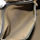 FENDI Zucca Canvas Hand Bag Black Brown gold Auth YKZ069-22