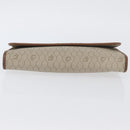 Christian Dior Honeycomb Canvas Chain Shoulder Bag PVC Beige Gold Auth YKZ075A-6